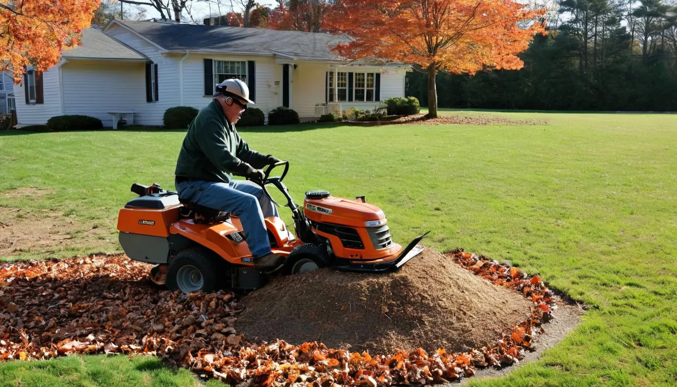 A local provider grinding a tree stump in a yard in Middletown